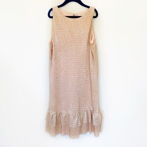NWT Kate Spade Rose Gold Metallic Ruffle
Sleeveless Sparkle Dress Girls size 12